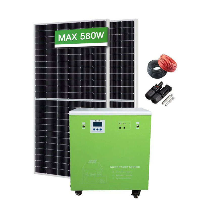 Factory Price Solar Power Generator 1000W Home Outdoor Complete Solar Lighting System 1kw 3kw 6kw Portable Solar Generator