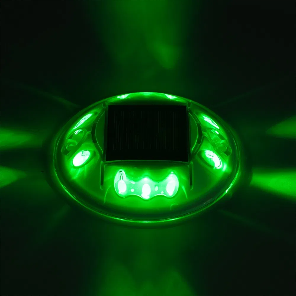 Embedded Small Pavement Pathway Underground Circle LED Solar Deck Dock Light Round Road Stud Light