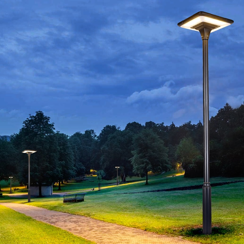 Decorative Power LED 40W Simple Design Solar Post Top Garden Light
