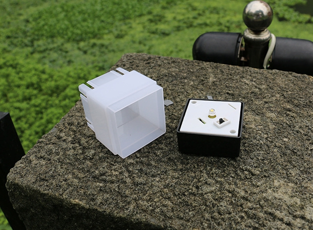 Outdoor Garden Landscape LED Step Column Lamp Driveway LED Solar Pillar Lantern Waterproof Solar Power Garden Lawn Lights Solar Garden Light