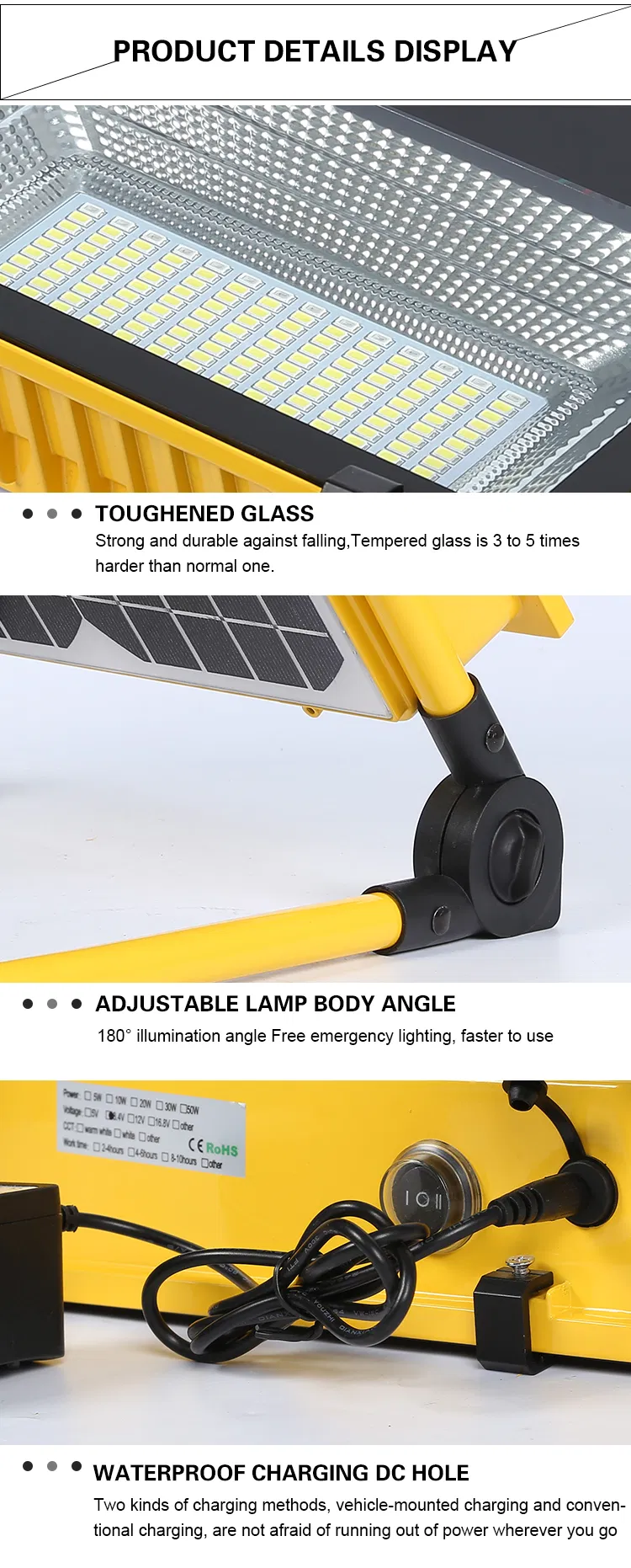 Solar Flood Light Detail 6