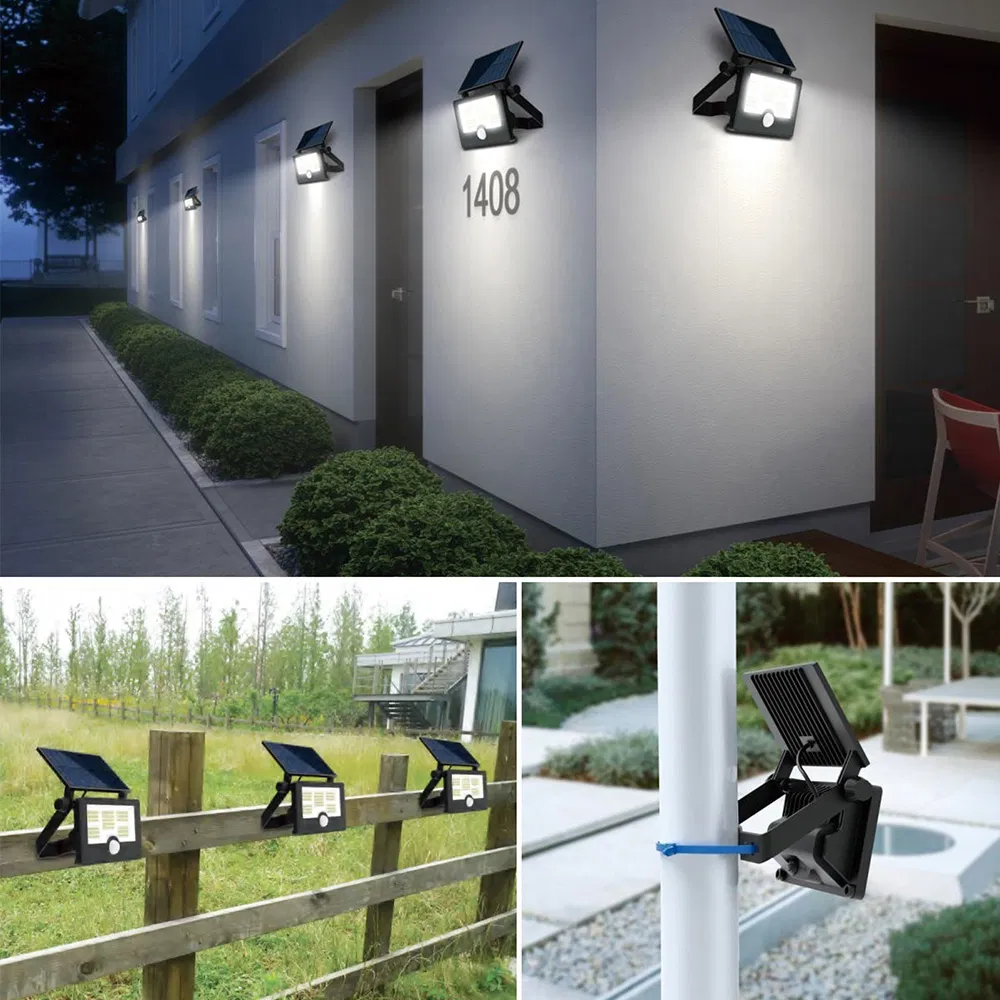 Portable Solar Wall Light Rechargeable Solar Light with Radar function for Parking Garden Courtyard Solar Flood Light
