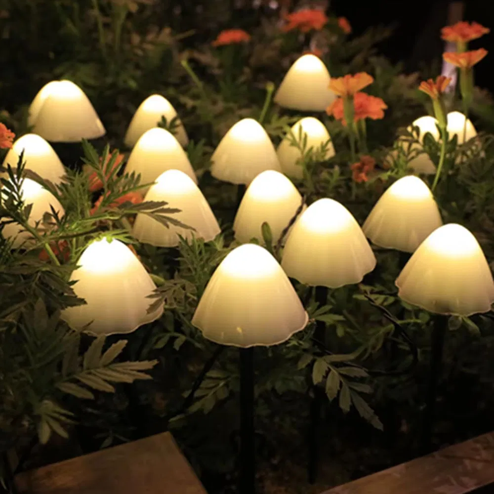 Outdoor LED Mushroom Solar String Light