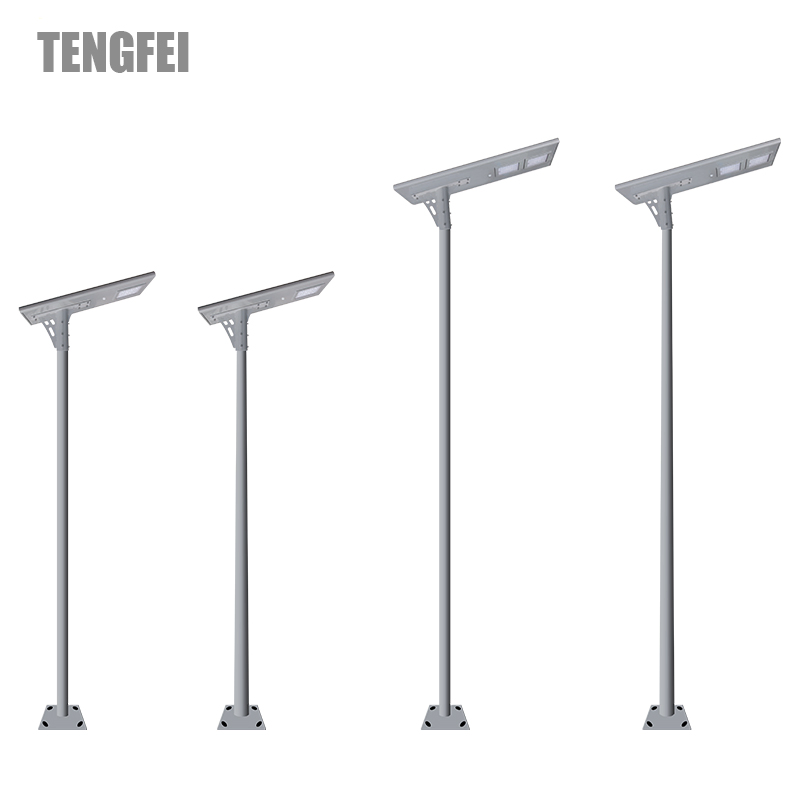 Residential Road Parking Lot Integrated LED Solar Panel Street Light IP65 Outdoor