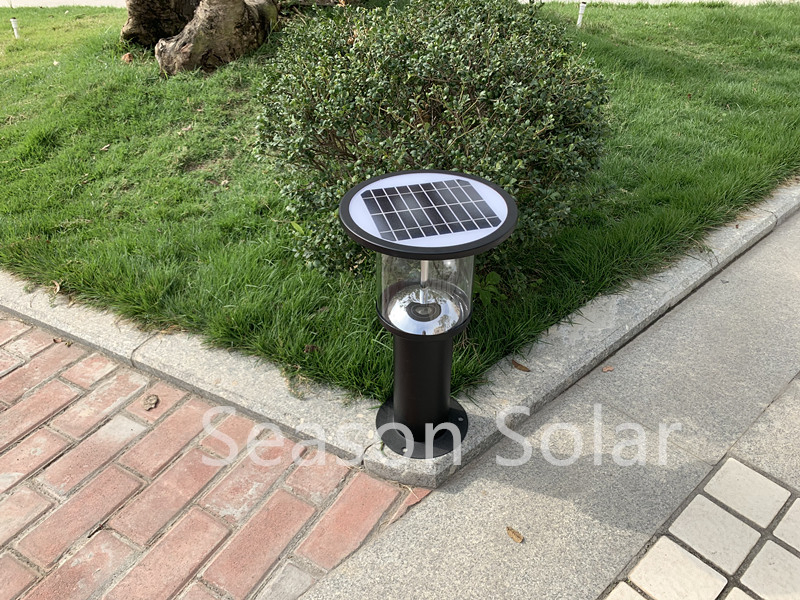 High Power LED Lighting Fixture 5W Outdoor Gate Lighting Solar Fence Light with Build-in Battery &amp; Solar Panel