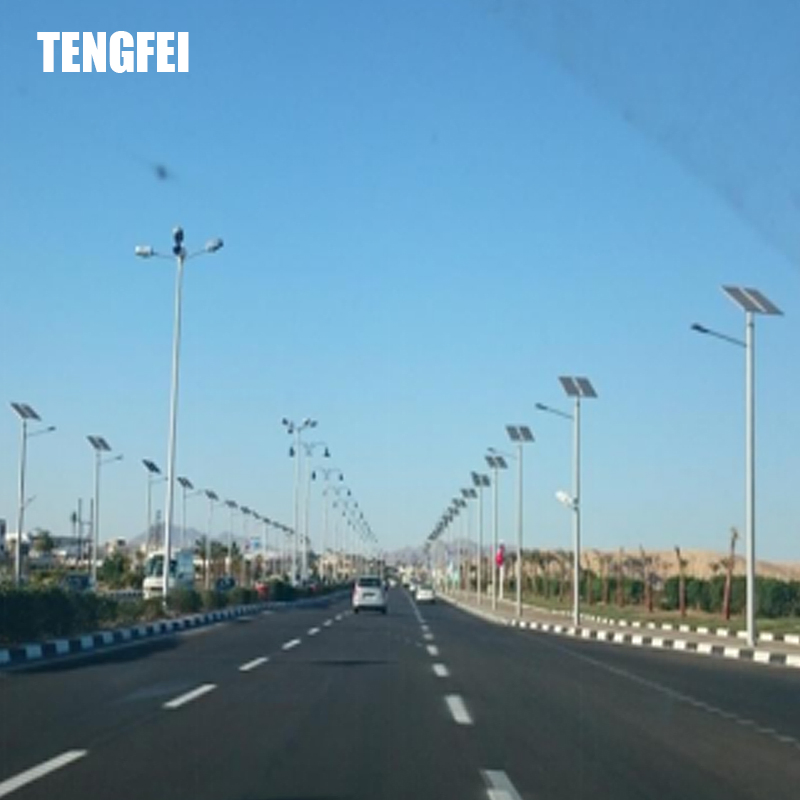 3 Years Warranty IP65 Factory Price 9m Pole Double 30-60W LED/HD Power Outdoor Split Solar Street Light Road Lamp with Underground Gel Battery