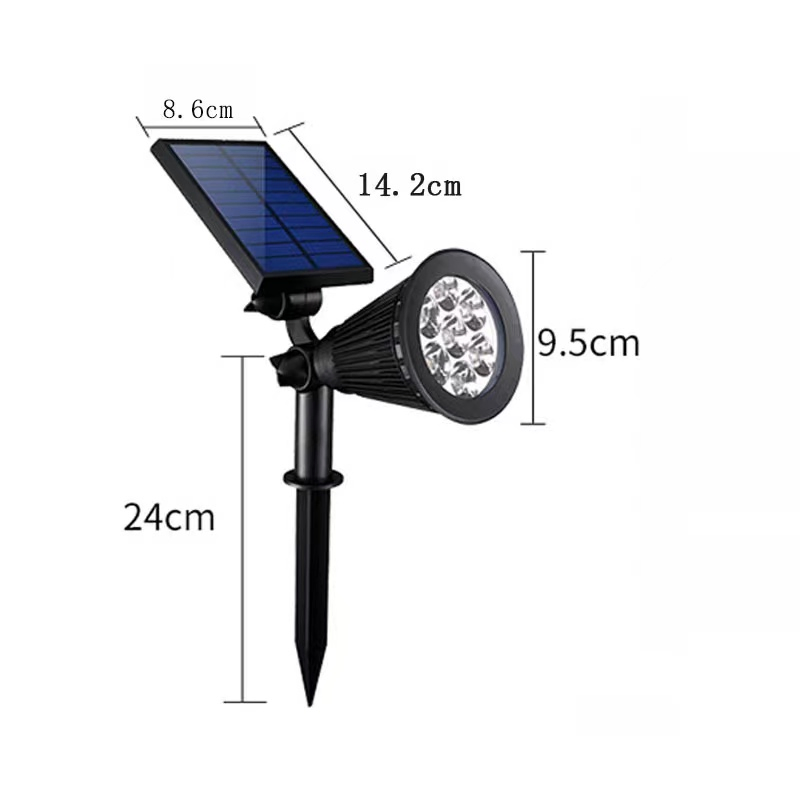 Lampara Solar Panel High Light LED Exterior and Garden Outdoor Colorful Lights LED Solar Bollard Lamp Waterproof Lawn Light