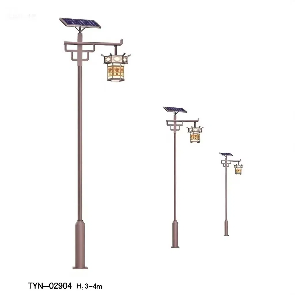 Outdoor Lighting Post Split Solar LED Street Road Light for Pathway