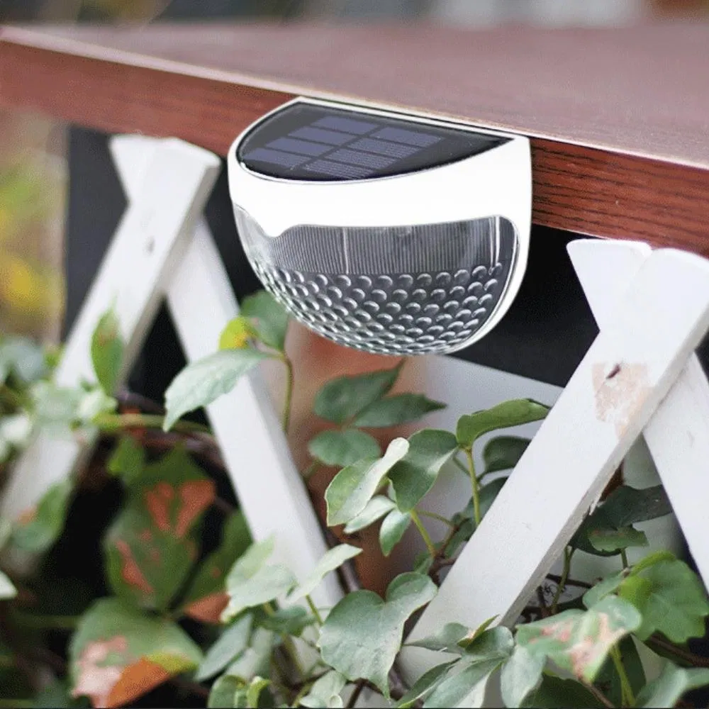 Solar Waterproof Wall Deck Light with Photocell Sensor Outdoor Lighting Wyz21202