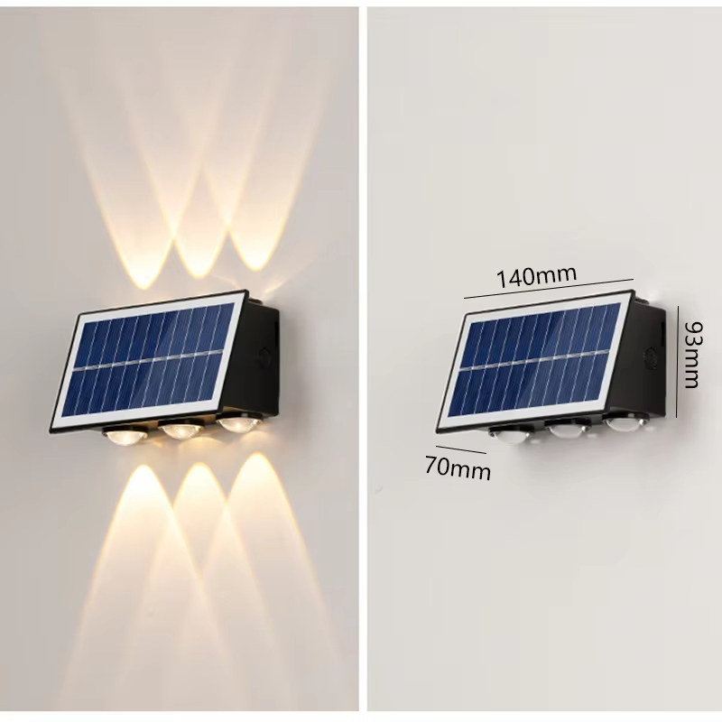 Home and Garden Outdoor Light LED Decorative Light Solar Charged Wall Lamp