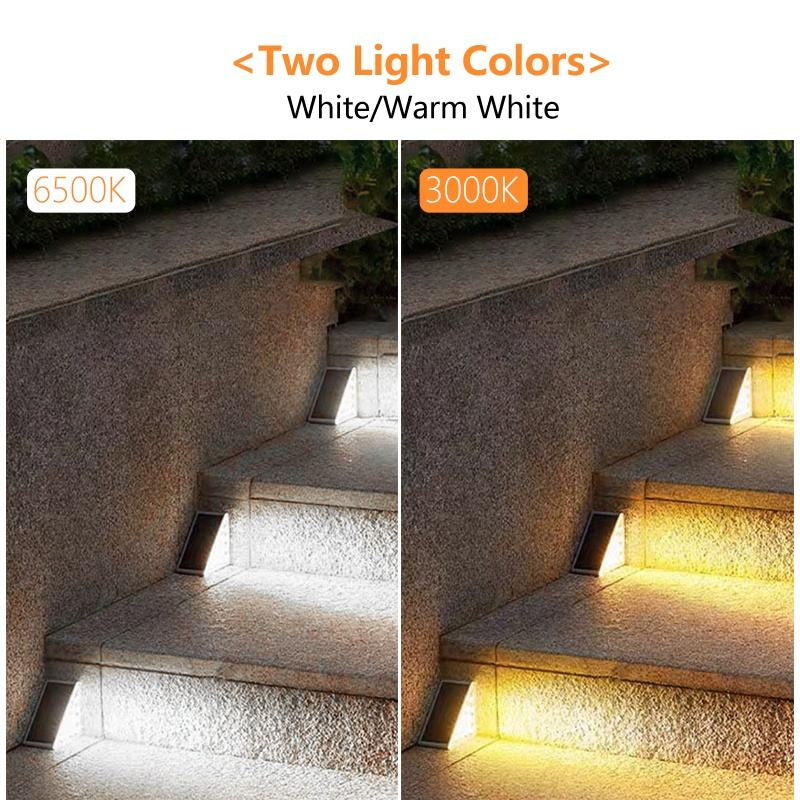 Factory LED Outdoor Light Step Lamp Lens Design Super Bright Waterproof Anti Theft Stair Solar Decor Light Solar Step Light