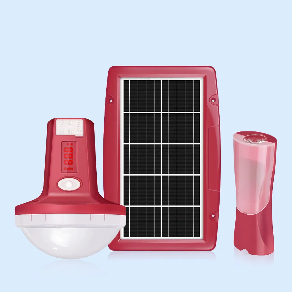 Verasol Certificate Portable Solar Energy Kit with 5.5W Solar Panel and 3W Super Bright LED Light for Indoor and Outdoor Use