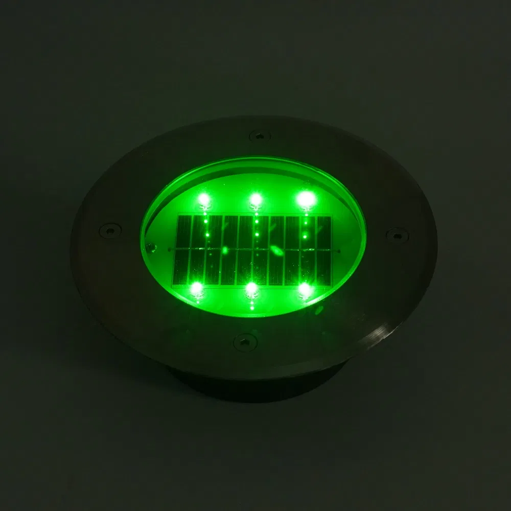 Wholesale Underground Disk Lights Waterproof Buried Stainless Steel Lawn Landscape Outdoor Garden Lights LED Solar Ground Light