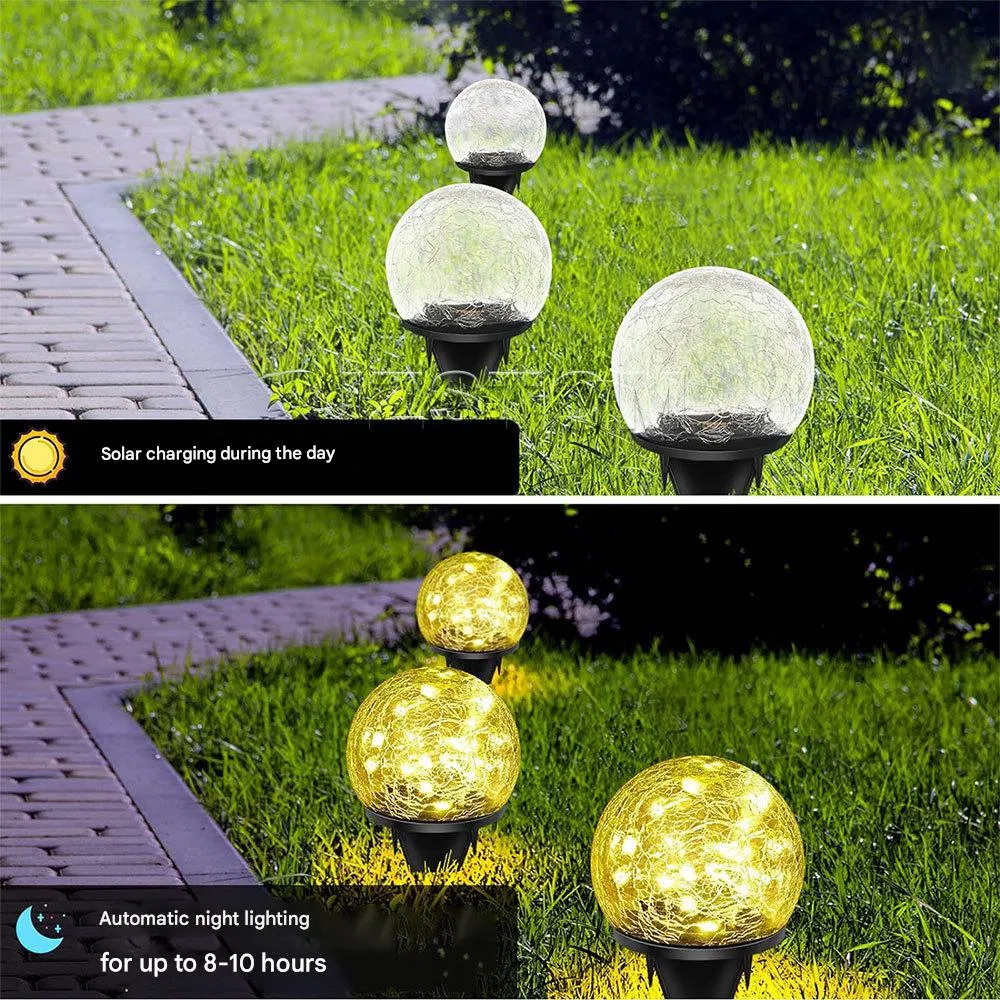 Solar Spherical Underground Lamps, Colorful Wall Lamps, LED Floor Ambient Lamps Are Suitable for Park Courtyard Landscape Lighting