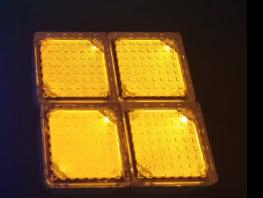 Aluminum Square LED Solar Gate Post Cap Light Outdoor Waterproof