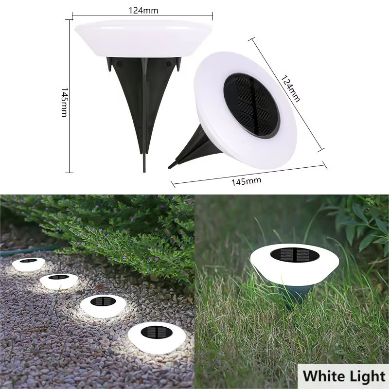 Cheap 14 LED Disc Ground Garden Solar Powered Path Garden Waterproof Lamp Outdoor Ground Light Underground Light for Landscape