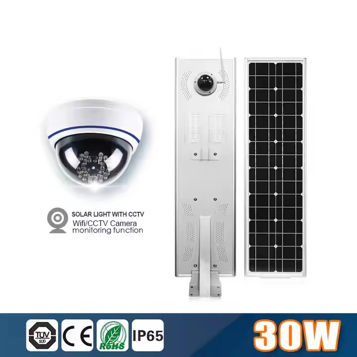 50W Street Light Solar Outdoor Security Camera with Solar Street Lights