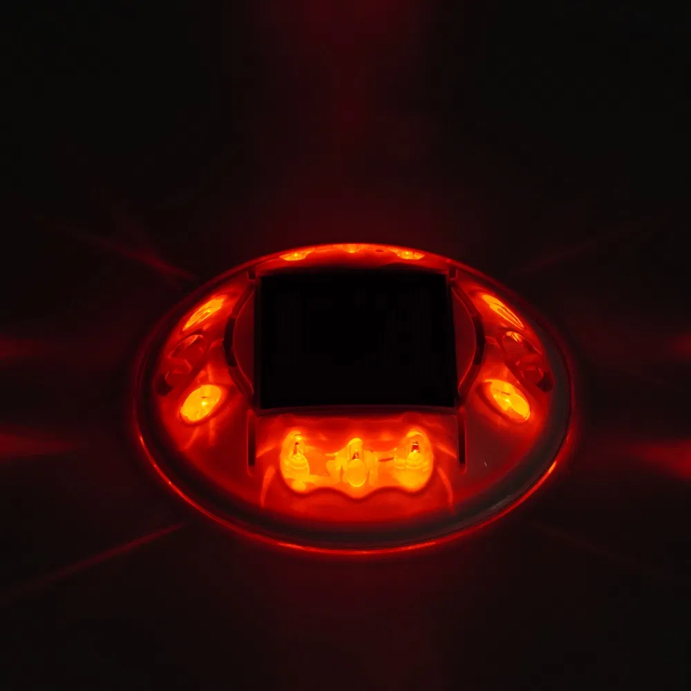 Embedded Small Pavement Pathway Underground Circle LED Solar Deck Dock Light Round Road Stud Light