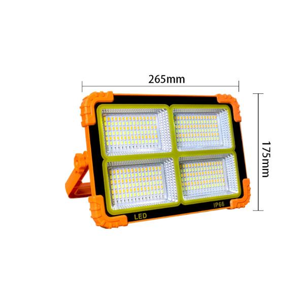 Solar-Powered LED Flood Light for Camping and Fishing