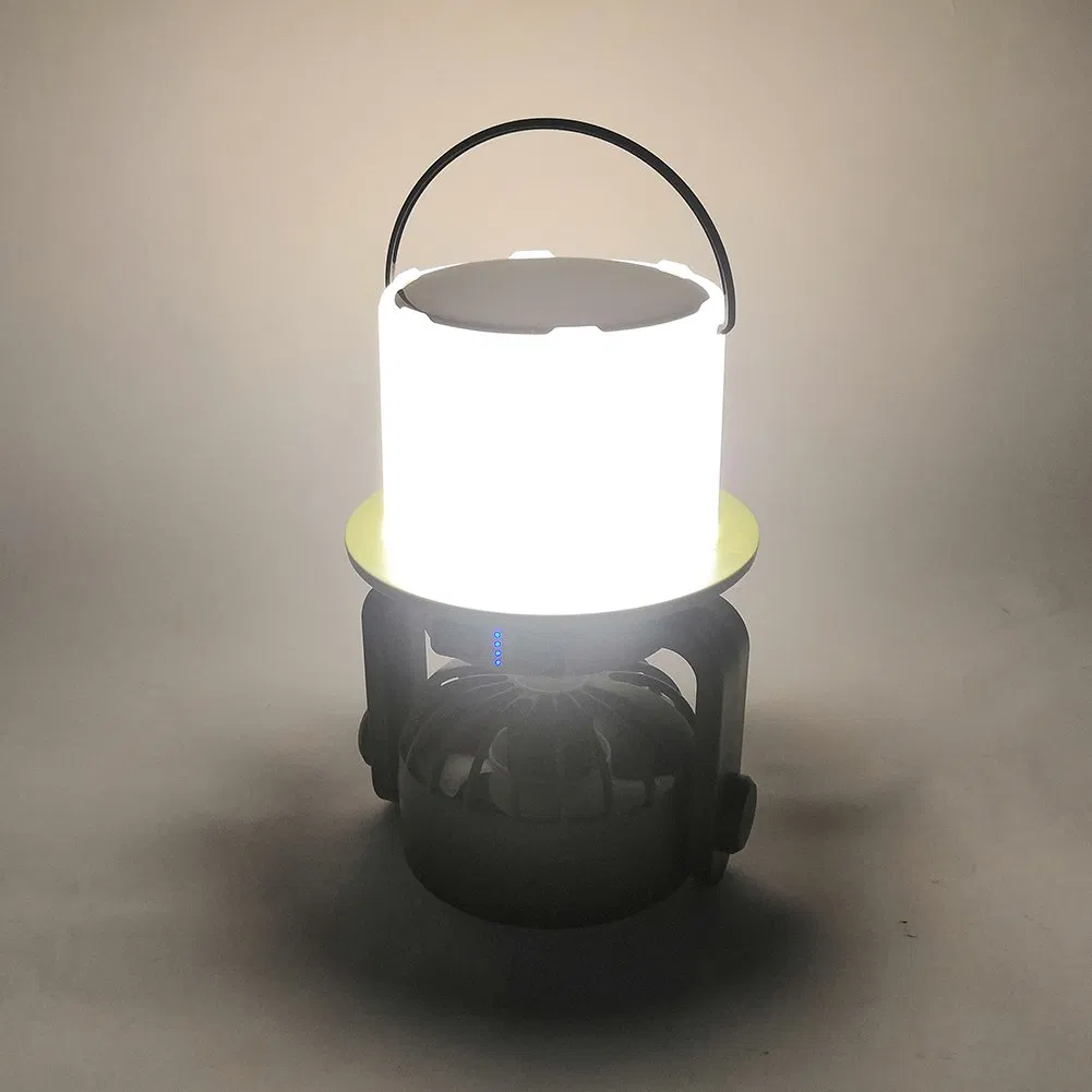 Yichen Solar Rechargeable Multifunctional LED Camping Light with Rotating Fan