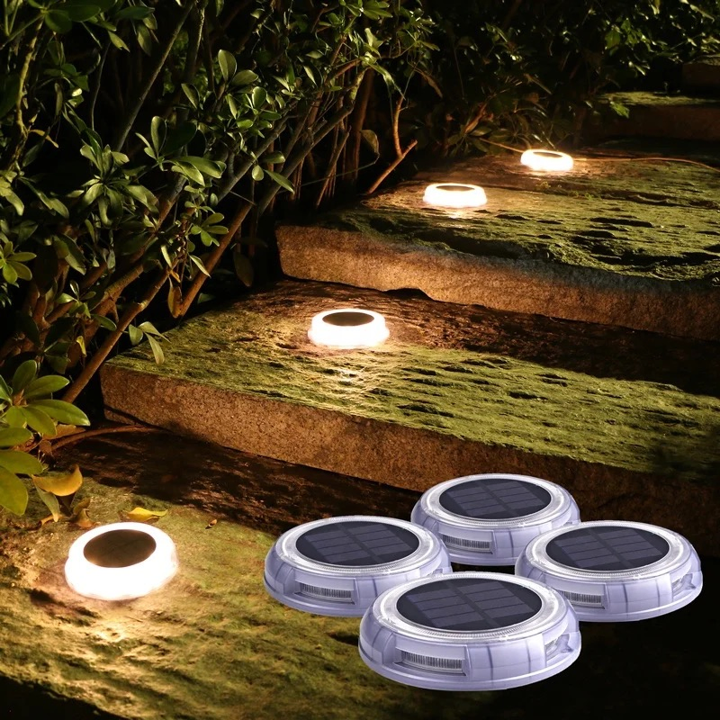 New Solar Garden Lawn Light Waterproof Solar Lawn Deck Light Outdoor Solar Color Lawn Light