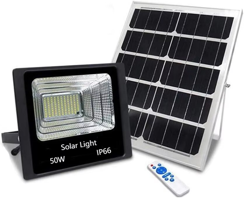 Weatherproof LED Solar Floodlight for Outdoor Garden Use