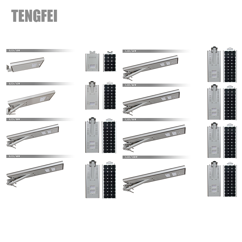 Environment Friendly All in One LED Solar Street Light for Garden Courtyard Country Road