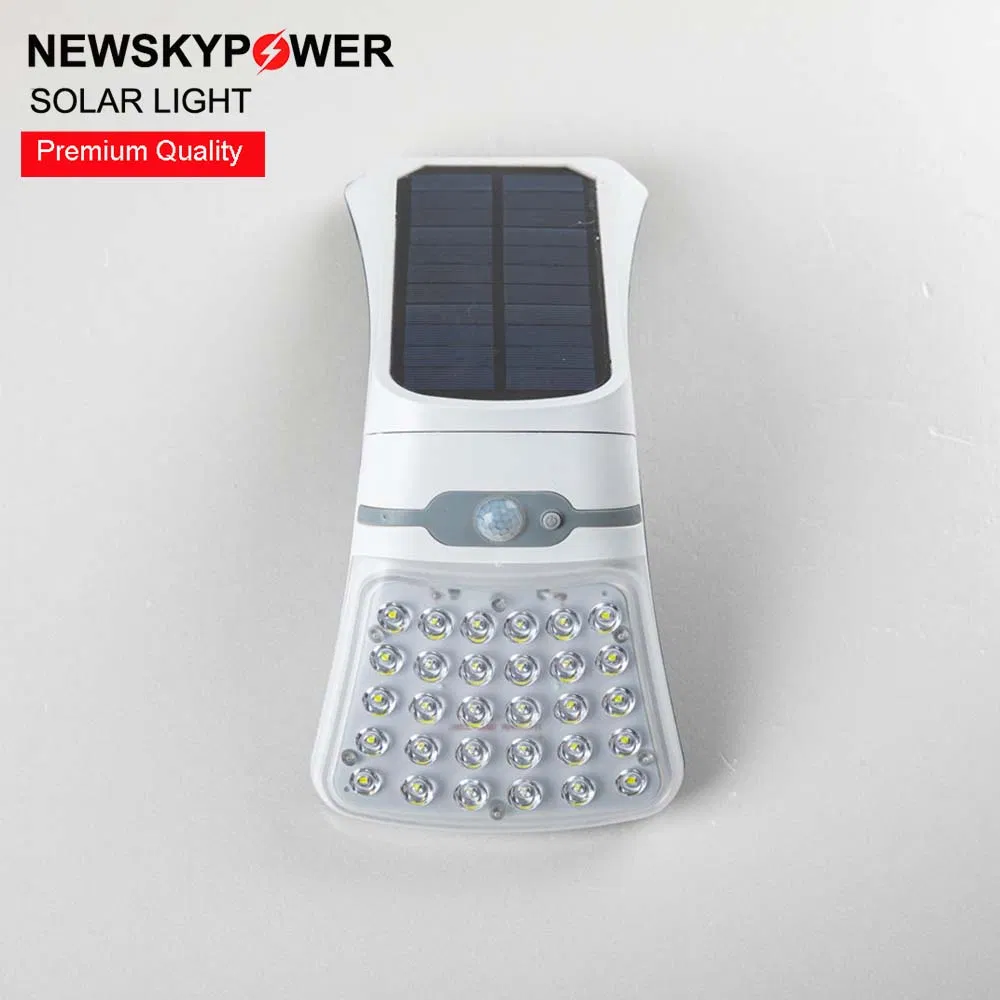 Newsky China Solar Manufacturer Supplier ABS Plastic CE RoHS IP65 Waterproof Outdoor LED Lawn Garden Pathway Landscape Wall Mounted Decorative Light