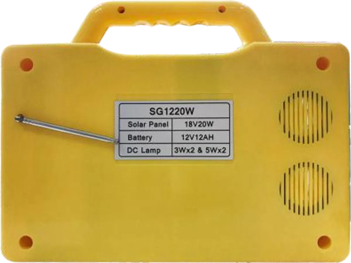 Efficient Solar Kit for Home Lighting with USB Output Included