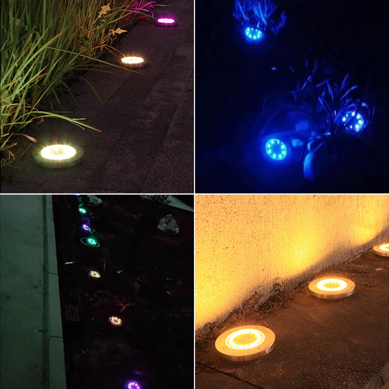 Waterproof Solar LED Boat Deck Lights Driveway Dock LED Light Solar Underground Light