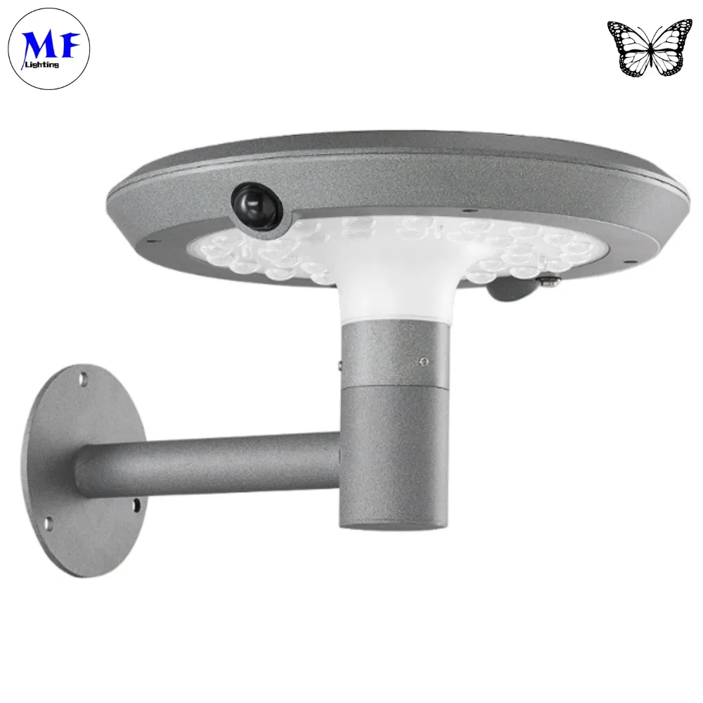 Factory Price Outdoor Waterproof IP66 2000lm Aluminium Motion Sensor Solar Wall Lamp LED Bollard Lights Solar Garden Lights for Garden Plaza Pathyway