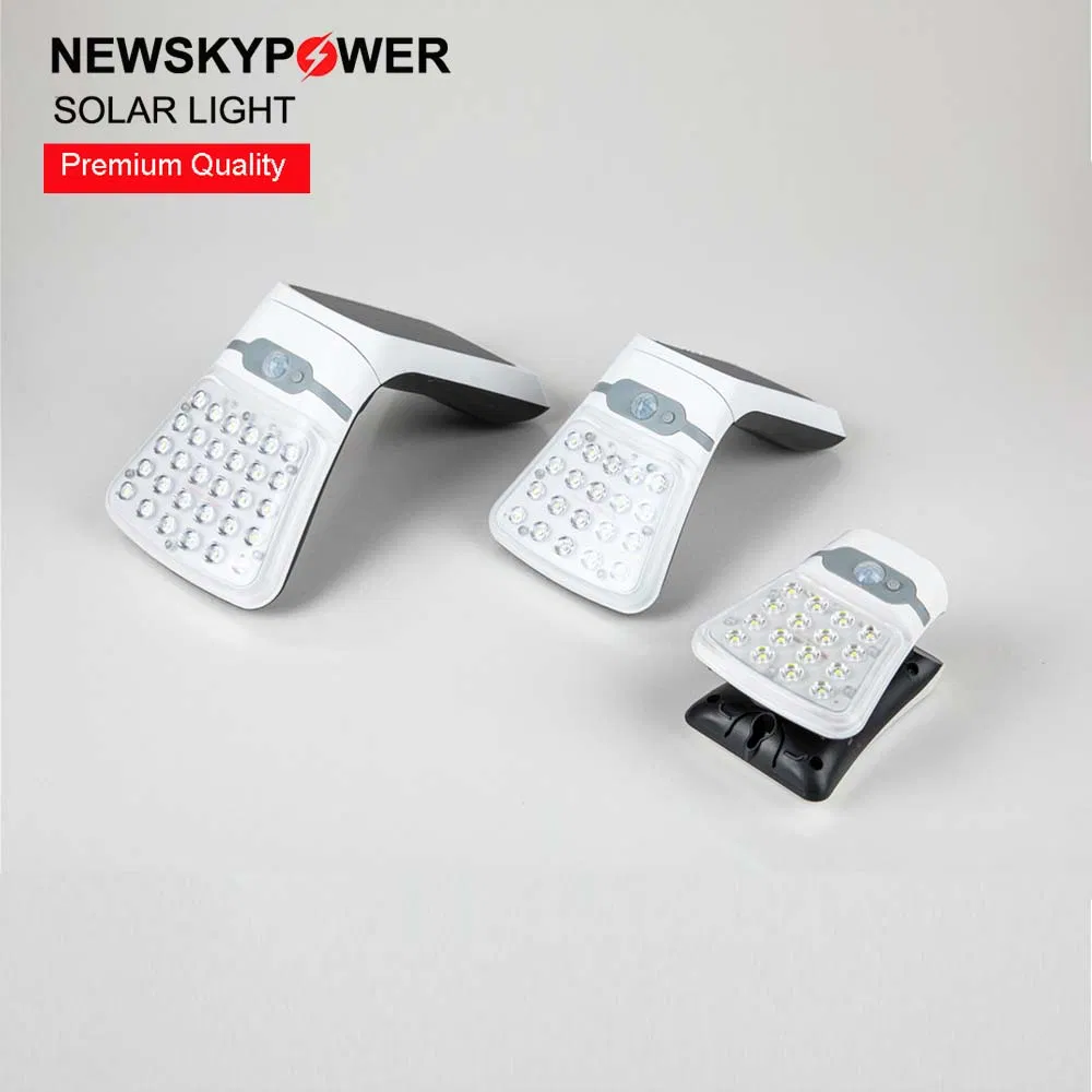 Newsky China Solar Manufacturer Supplier ABS Plastic CE RoHS IP65 Waterproof Outdoor LED Lawn Garden Pathway Landscape Wall Mounted Decorative Light