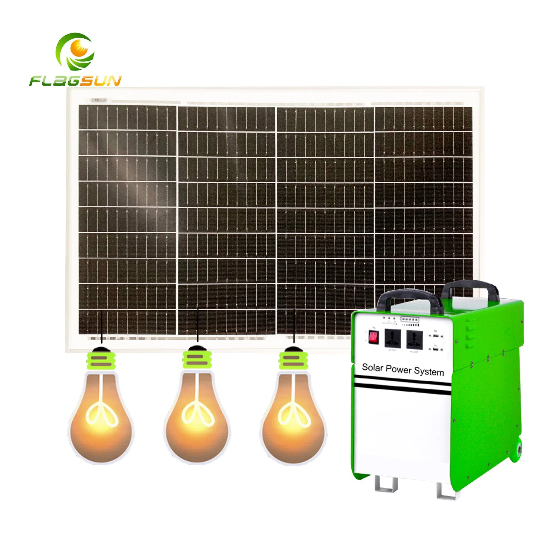 LED Portable Mini Solar Power Lighting System Kits for Home