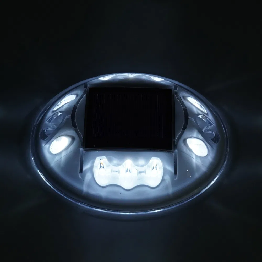 Embedded Small Pavement Pathway Underground Circle LED Solar Deck Dock Light Round Road Stud Light