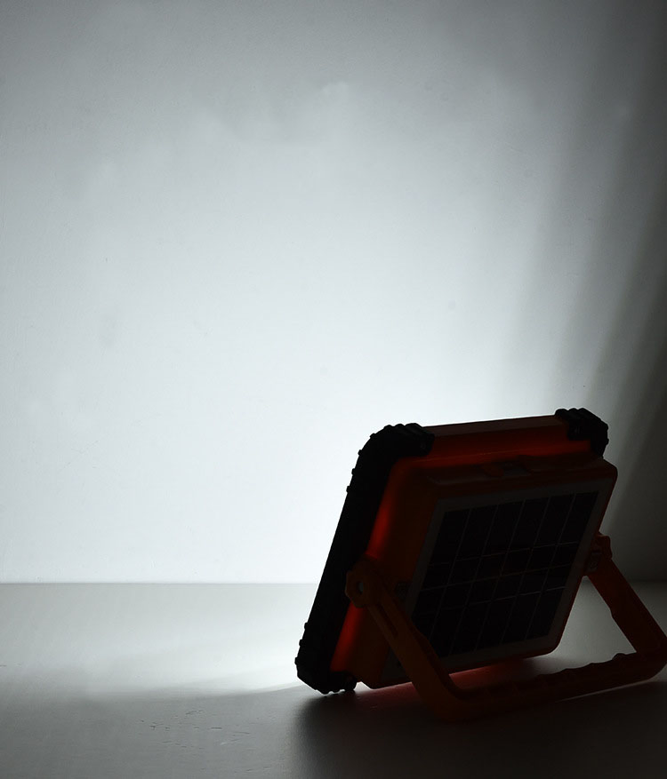 Solar-Powered LED Flood Light for Camping and Fishing