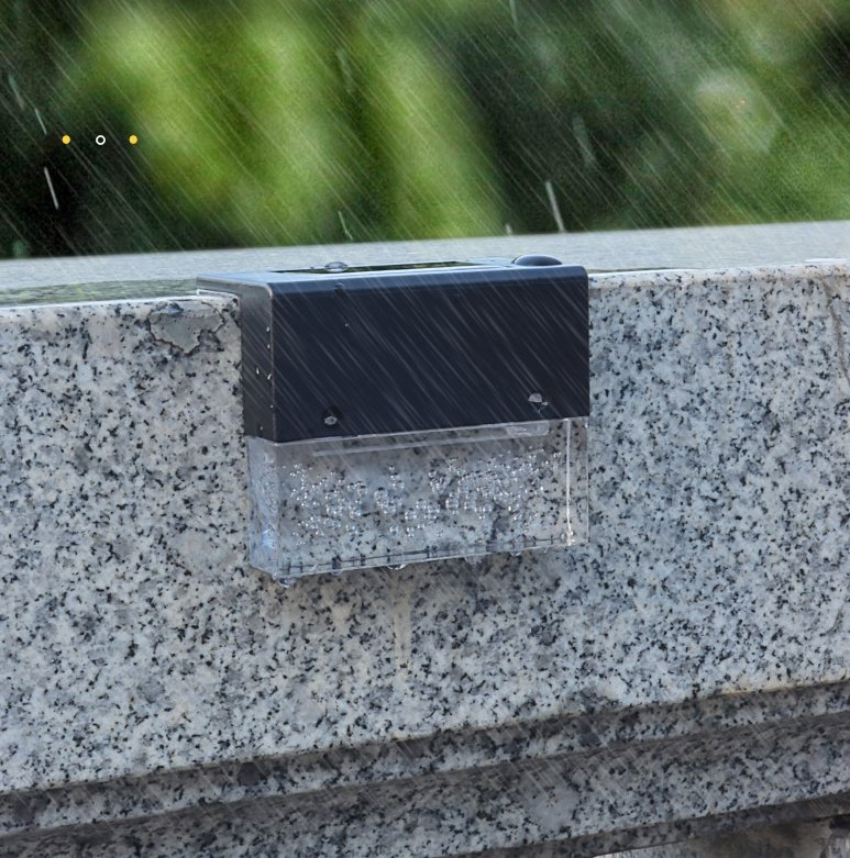 Solar Acrylic Bubbles Stair Fence Deck Step Light