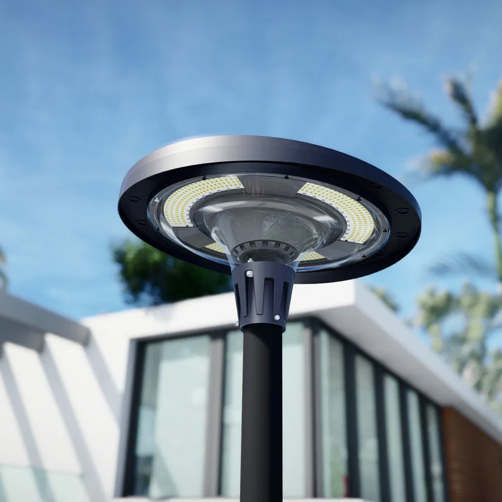 Outdoor LED Garden Light Post Park LED Solar Garden UFO Light
