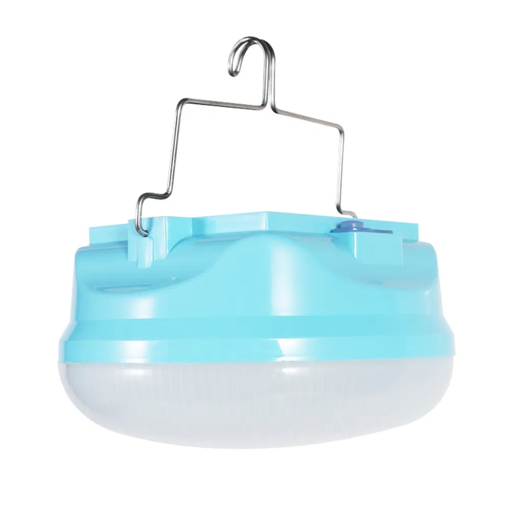 LED Solar Camping Rechargeable Light Night Market Lighting Hight Brightness Hanging Portable Lamp with Large Battery