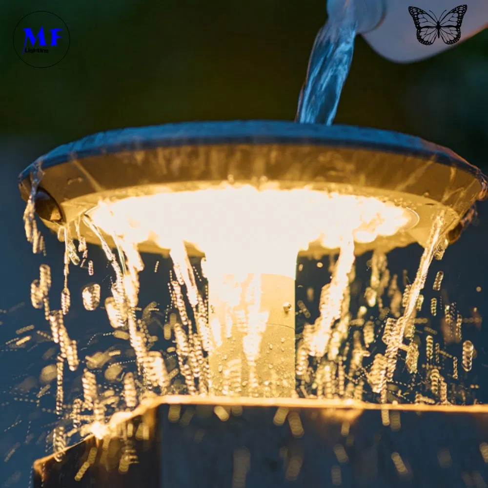 Factory Price 6.5W 2 Years Warranty IP66 Waterproof Aluminum Grey Color 2900-3200K Solar Outdoor Wall Street Light for Garden