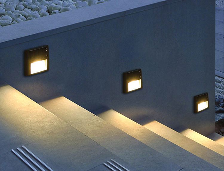 Fence Light Outdoor Waterproof LED Wall Lamp Villa Garden Step Decoration Stair Lights Solar Post Light