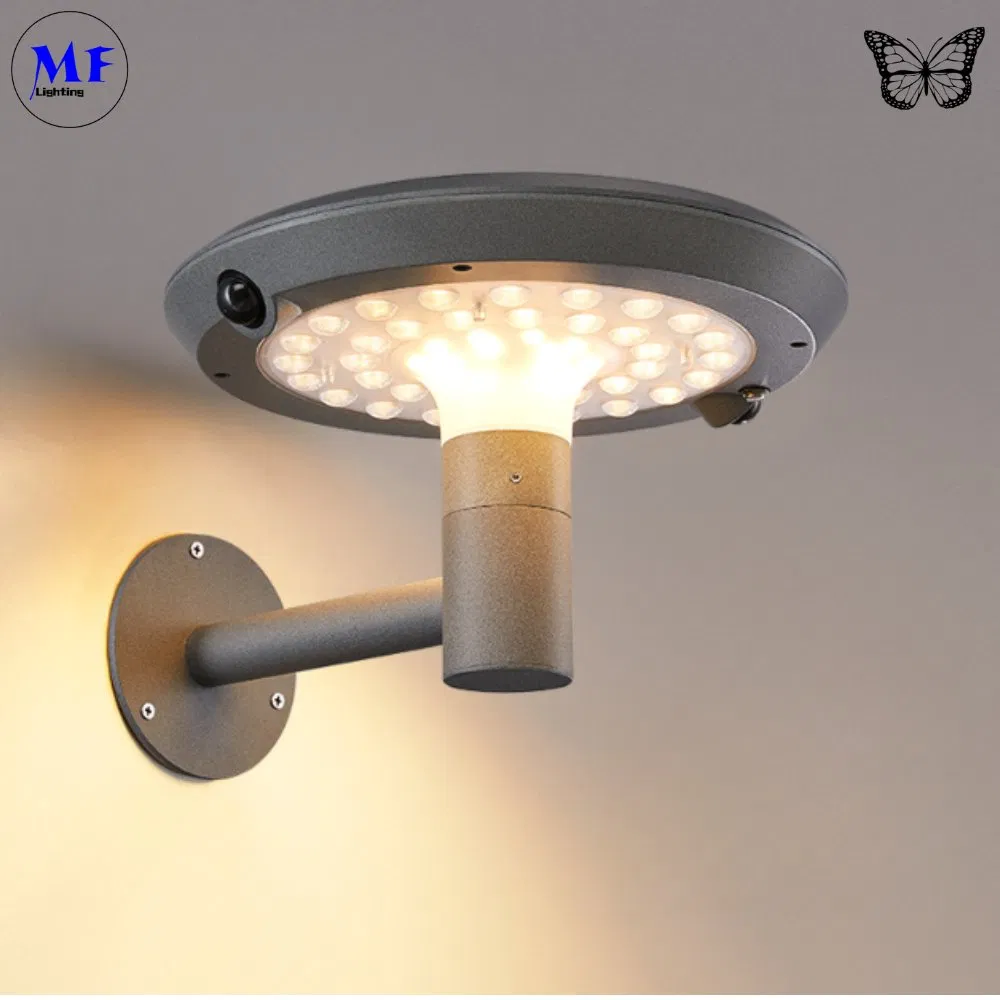 Factory Price Outdoor Waterproof IP66 2000lm Aluminium Motion Sensor Solar Wall Lamp LED Bollard Lights Solar Garden Lights for Garden Plaza Pathyway