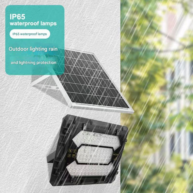 Solar Panel Aluminum Body Solar Flood Light 60W Anti-Corrosion IP68 for Coastal Area Marine Environment