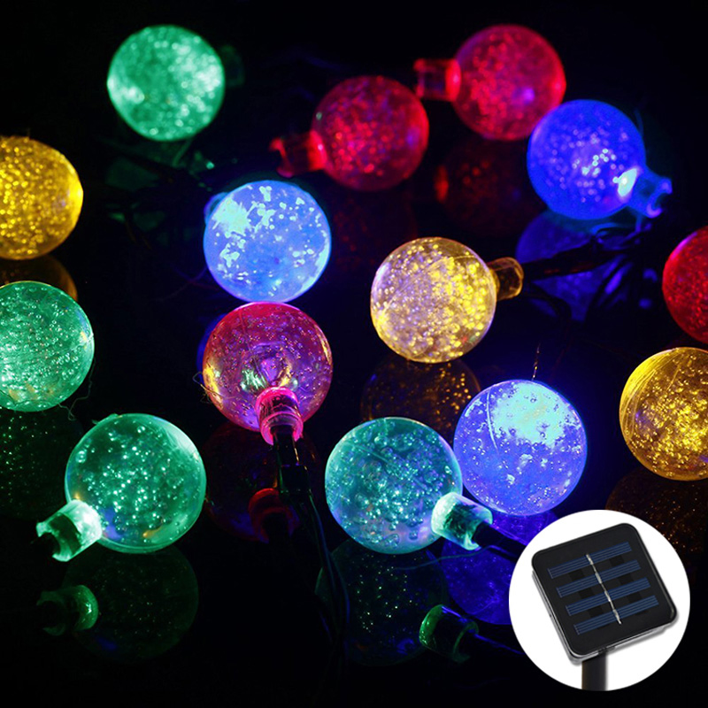 Solar Waterproof Christmas Lights, Fairy String Lights for Outdoor Party