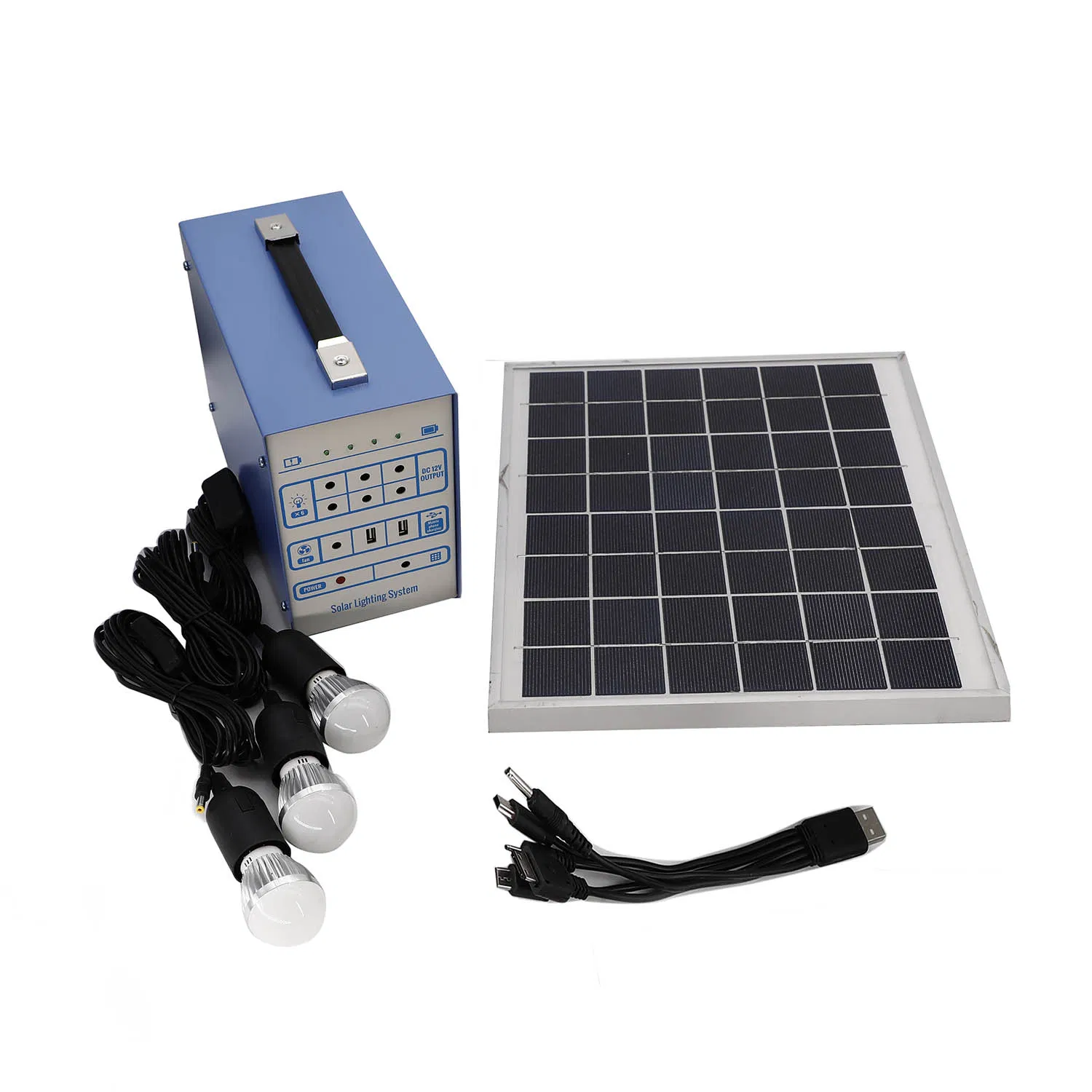 20W Solar Power Lighting Kit Home Use and Outdoor Party