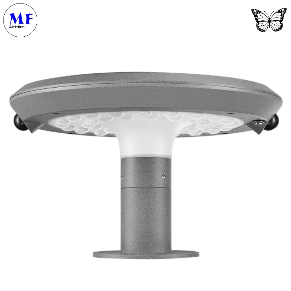 Factory Price 6.5W 2 Years Warranty IP66 Waterproof Aluminum Grey Color 2900-3200K Solar Outdoor Wall Street Light for Garden