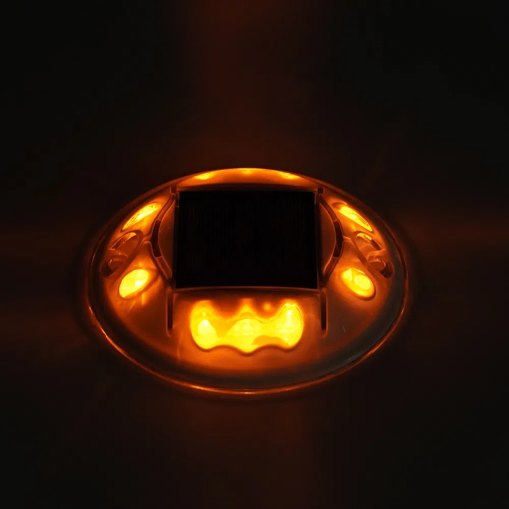 Embedded Small Pavement Pathway Underground Circle LED Solar Deck Dock Light Round Road Stud Light