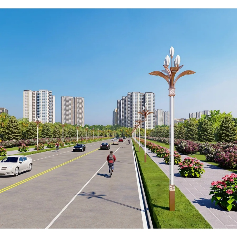 Unaffected by Cloudy or Rainy Weather Outdoor Solar LED High Power Landscape Street Lighting