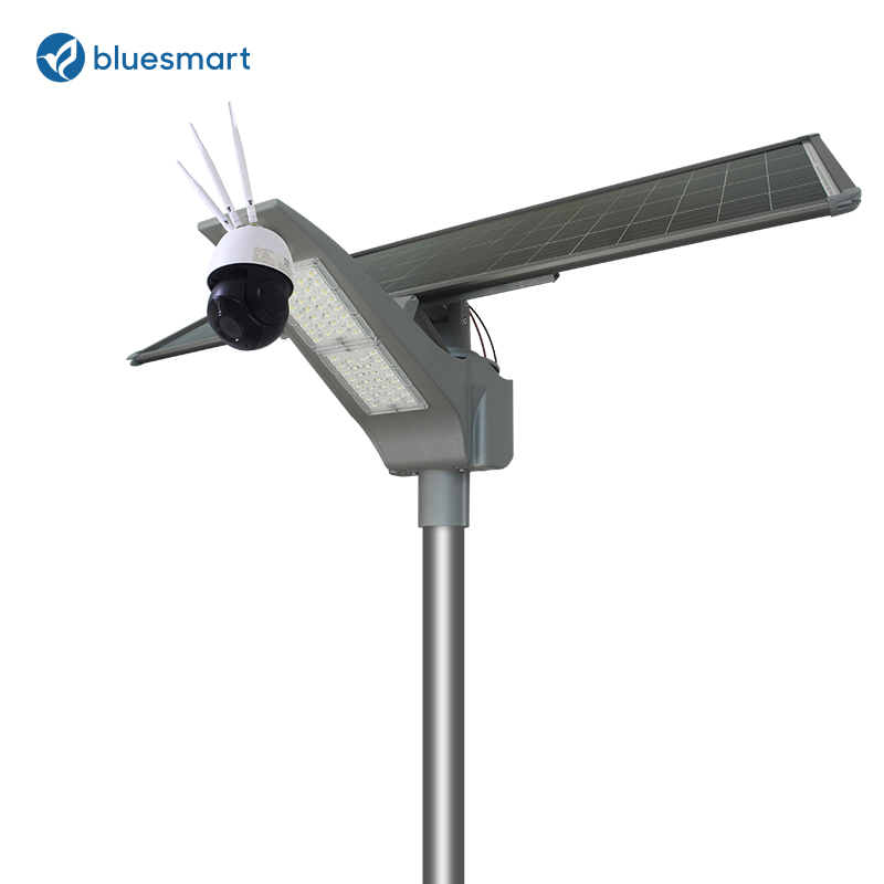 LED Street Light 30W 40W 50W 60W 80W 100W 120W All in One Security Solar Street Light Garden Light 5 Years Warranty with CCTV Camera