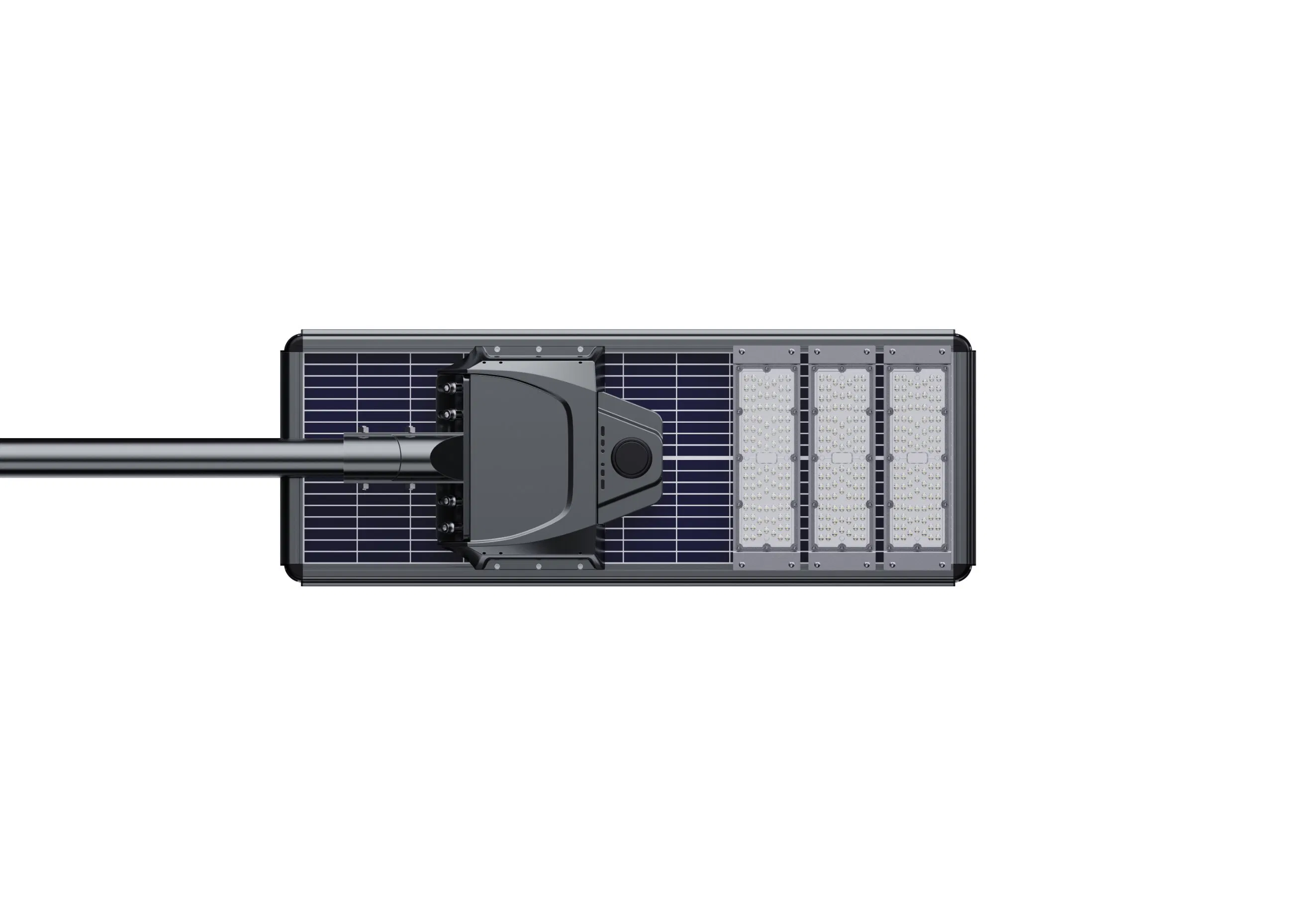 High-Efficiency Integrated Solar Street Light with Motion Sensor