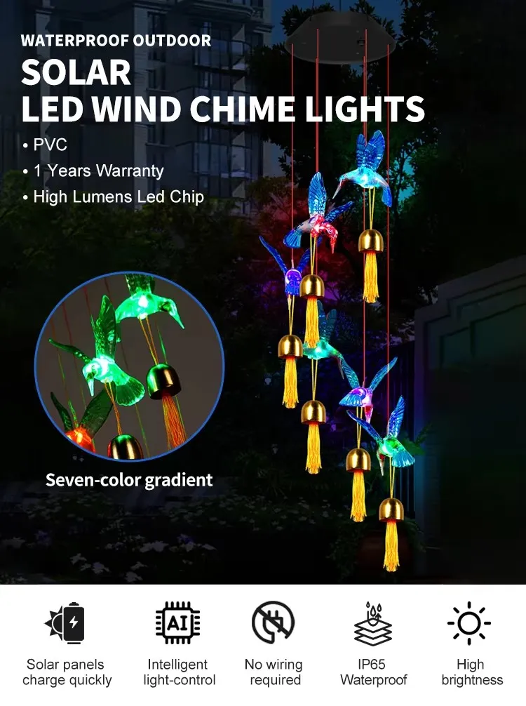 Solar Wind Chime Light